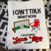 I Can’t Talk Right Now I’m Doing Soccer Mom Stuff Soccer Goal Chair Shirt