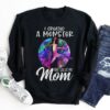 I Created A Monster She Calls Me Mom Lady Girl Baseball Galaxy Family Shirt