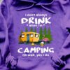 I Don’t Always Drink When I Am Camping Flamingo And Campfire Beer Shirt