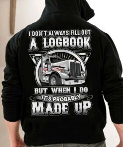 I Don’t Always Fill Out A Logbook But When I Do Hoodie (Back Side) I Don’t Always Fill Out A Logbook But When I Do Hoodie (Back Side)