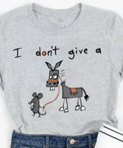 I Don’t Give A Cartoon Mouse Taking Donkey Shirt I Don’t Give A Cartoon Mouse Taking Donkey Shirt