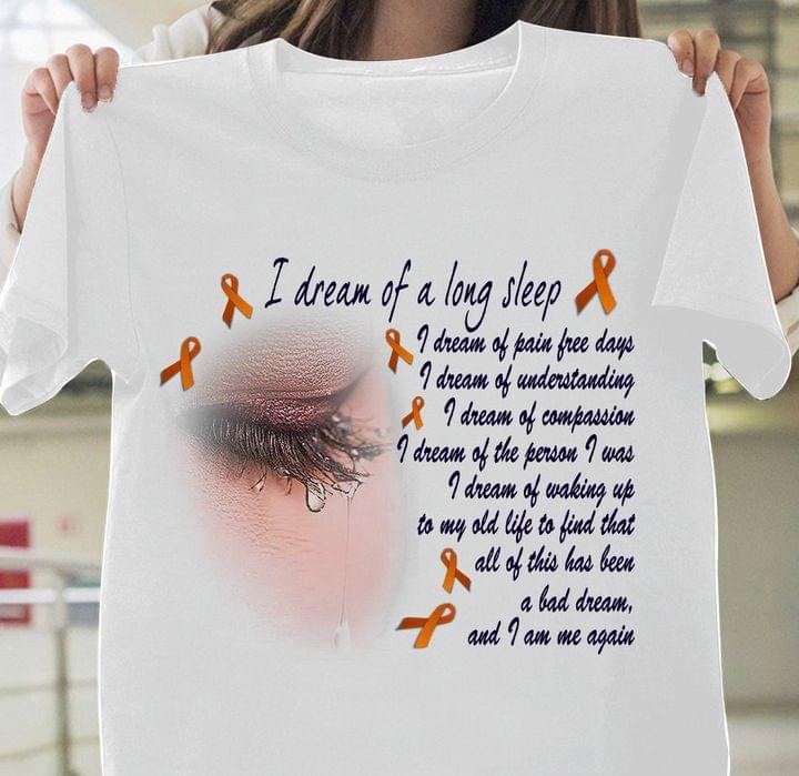 I Dream Of A Long Sleep Eye Crying Tears Orange Ribbons Shirt I Dream Of A Long Sleep Eye Crying Tears Orange Ribbons Shirt