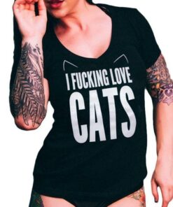 I Fucking Love Cats Cute T-Shirt Sweatshirt Hoodie I Fucking Love Cats Cute T-Shirt Sweatshirt Hoodie