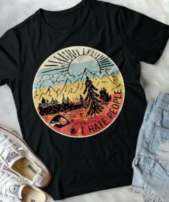I Hate People Colorful Forest Camping Style Shirt I Hate People Colorful Forest Camping Style Shirt
