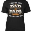I Have Two Titles Dad &amp Papa And I Rock Them Both Crown Beard Shirt