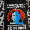 I Inject Myself With Stuff That Would Kill You So Be Nice Cat Insulin Moon Halloween Shirt