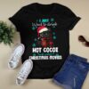 I Just Want To Drink Hot Cocoe And Watch Christmas Movies Black Cat Shirt