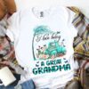 I Love Being A Great Grandma Blue Tree Car Colorful Butterflies Flowers Shirt
