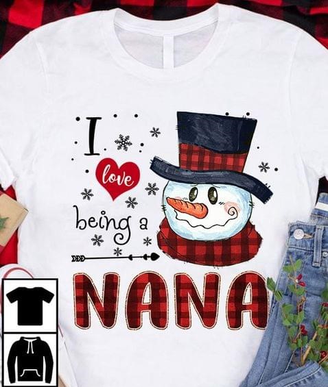 I Love Being A Mama Snowman Christmas Shirt I Love Being A Mama Snowman Christmas Shirt