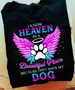 I Know Heaven Is A Beautiful Place Because They Have My Dog Shirt I Know Heaven Is A Beautiful Place Because They Have My Dog Shirt