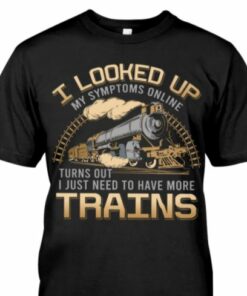 I Looked Up My Symptoms Online Need More Trains Shirt