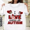 I Love Someone With Autism Santa Claus Christmas Shirt