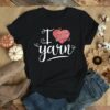 I Love Yarn Sewing Simple Heart Shirt