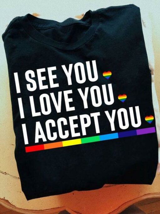 I See You I Love You I Accept You LGBT Shirt