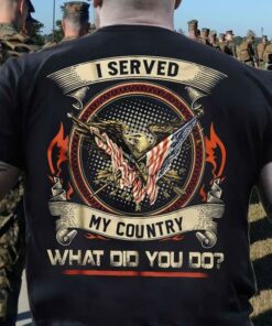 I Served My Country What Did You Do Eagle And America Flag Shirt I Served My Country What Did You Do Eagle And America Flag Shirt