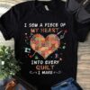 I Sew A Piece Of My Heart Into Every Quilt I Make Pattern Heart Sewing Tools Shirt
