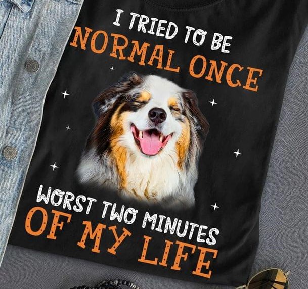 I Tried To Be Normal Once Worst Two Minutes Of My Life Pekingese Dog Glitter Shirt I Tried To Be Normal Once Worst Two Minutes Of My Life Pekingese Dog Glitter Shirt