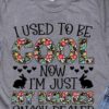 I Used To Be Cool Now I’m Just My Bunnies Snack Dealer Rabbits Flowers Shirt