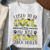 I Used To Be Cool Now I’m Just My Dogs Snack Dealer Sunflowers Dog Footprints Shirt
