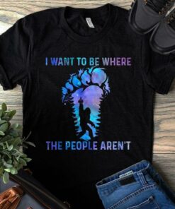 I Want To Be Where The People Aren’t Gorilla Footprint Jungle Shirt I Want To Be Where The People Aren’t Gorilla Footprint Jungle Shirt