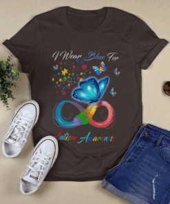 I Wear Blue for Autism Awareness Supporter T-Shirt I Wear Blue for Autism Awareness Supporter T-Shirt