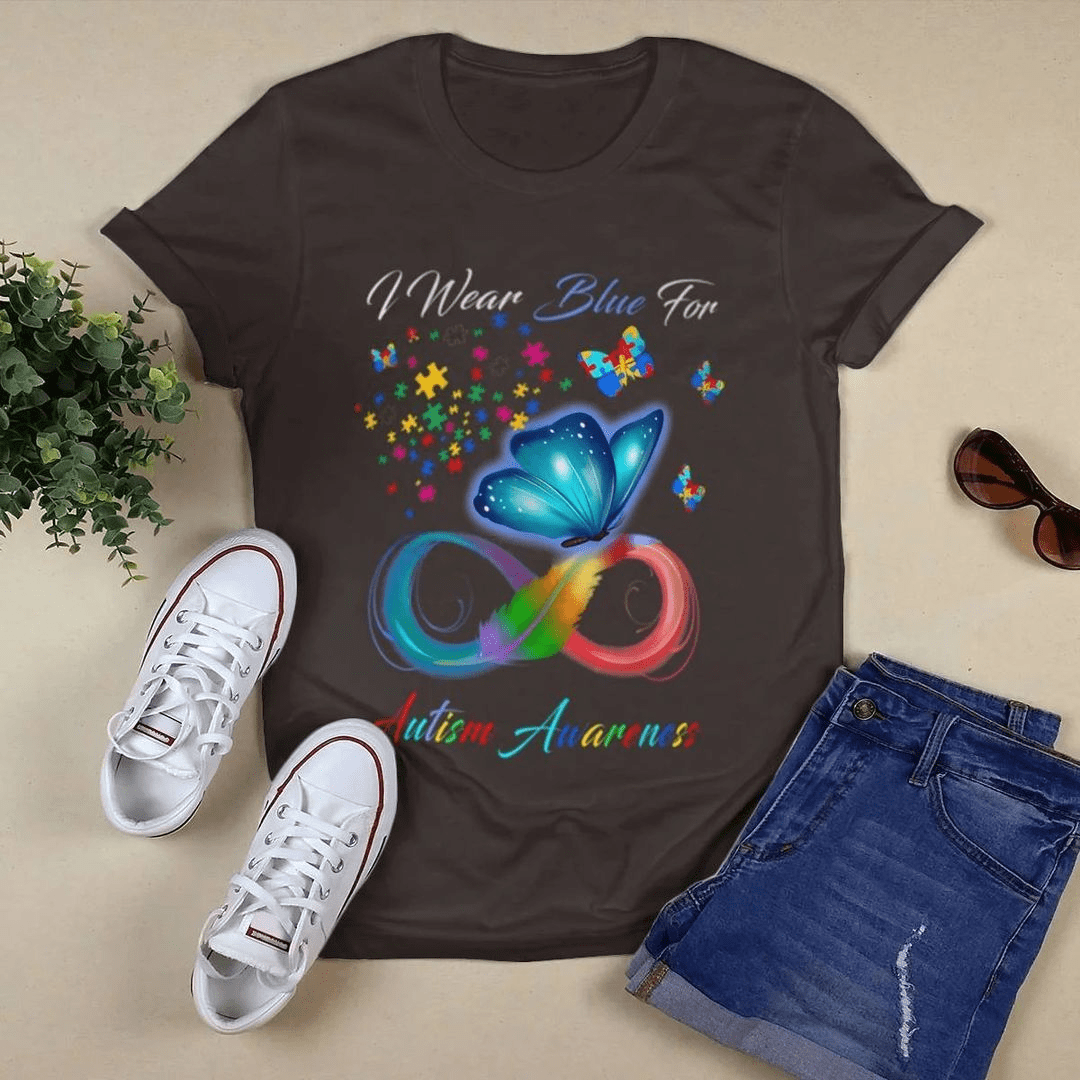 I Wear Blue for Autism Awareness Supporter T-Shirt I Wear Blue for Autism Awareness Supporter T-Shirt
