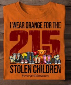 I Wear Orange For The 125 Stolen Children #Everychildmatters Cartoon Shoes Flowers Bear Shirt I Wear Orange For The 125 Stolen Children #Everychildmatters Cartoon Shoes Flowers Bear Shirt