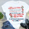 I Will Teach You In A Room On Zoom In A House My Mouse I Care Cat In The Hat Teacher Shirt