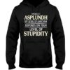 I Work At Asplundh My Level Of Sarcasm Depends Hoodie