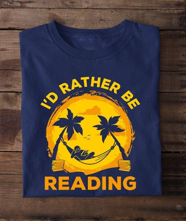 I'd Rather Be Reading Man Beach Happy Sun Shirt I'd Rather Be Reading Man Beach Happy Sun Shirt