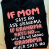 If Mom Says No Ask Grandma If Grandma Says No, Who Are We Kidding Grandma Never Says No Shirt