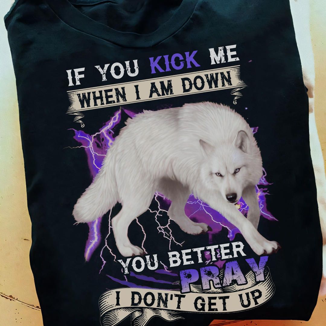 If You Kick Me When I Am Down, You Better Pray I Don't Get Up Shirt If You Kick Me When I Am Down, You Better Pray I Don't Get Up Shirt