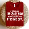 If You Think I Am Crazy Now Piss Me Off Shirt