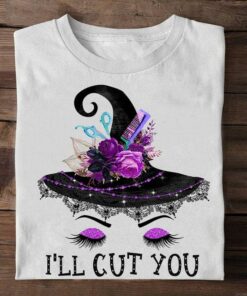 I’ll Cut You Stunning Witch Purple Flowers Accessories Shirt I’ll Cut You Stunning Witch Purple Flowers Accessories Shirt