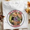 I’m A Dirty Girl I Garden Vintage Lady Girl Drinking Red Wine Gardening Shirt