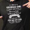 I’m A Georgia Girl Short And Stout Here Is My Finger Here Is My Mouth Hoodie