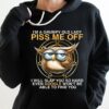 I’m A Grumpy Old Lady Piss Me Off I Will Slap You So Hard Even Google Won’t Be Able To Find You Cartoon Owl Shirt