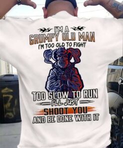 I’m A Grumpy Old Man Too Old To Fight Too Slow To Run I’ll Just Shoot Run And Be Done With It Skeleton Cowboy Shirt I’m A Grumpy Old Man Too Old To Fight Too Slow To Run I’ll Just Shoot Run And Be Done With It Skeleton Cowboy Shirt