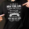 I’m A New York Girl Short And Stout Here Is My Finger Here Is My Mouth Hoodie