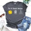 I’m A Simple Woman Baseball Coffee And Relax The Christmas Shirt