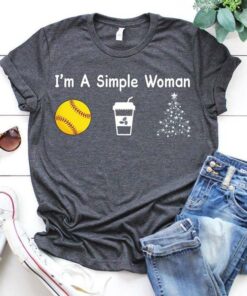 I’m A Simple Woman Baseball Coffee And Relax The Christmas Shirt I’m A Simple Woman Baseball Coffee And Relax The Christmas Shirt