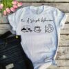 I’m A Simple Woman Camping Coffee And Drawing Shirt