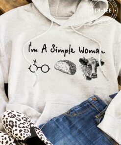I’m A Simple Woman Harry Potter Taco Cow Hoodie I’m A Simple Woman Harry Potter Taco Cow Hoodie