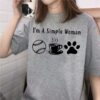I’m A Simple Woman Like Play Volleyball, Drink Coffee And Love Dog Shirt