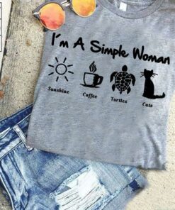 I’m A Simple Woman Sunshine Coffee Turtles Cats T-Shirt Sweatshirt Hoodie I’m A Simple Woman Sunshine Coffee Turtles Cats T-Shirt Sweatshirt Hoodie