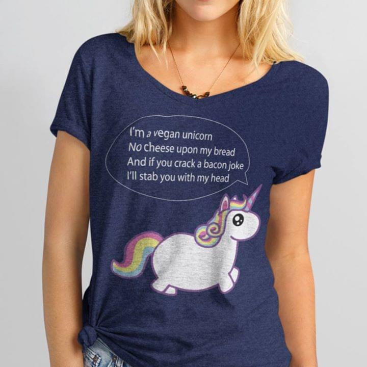 I'm A Vegan Unicorn Lovely Fat Animated Unicorn Shirt I'm A Vegan Unicorn Lovely Fat Animated Unicorn Shirt