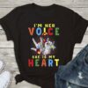 I’m Her Voice She Is My Heart Family Love Autism Shirt