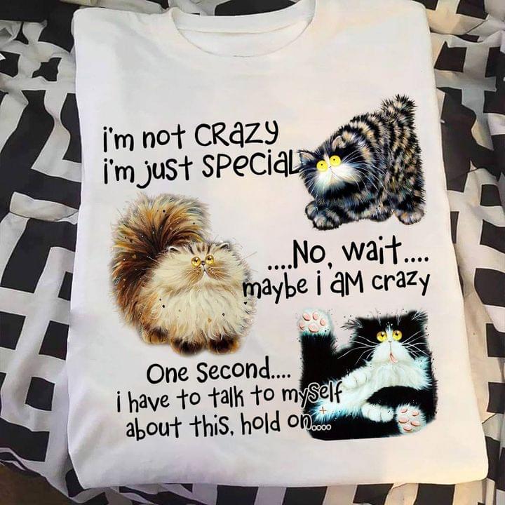 I'm Not Crazy I'm Just Special No Wait Maybe I Am Crazy Cute Cat Shirt I'm Not Crazy I'm Just Special No Wait Maybe I Am Crazy Cute Cat Shirt