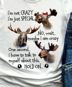 I’m Not Crazy I’m Just Special No Wait Maybe I Am Crazy Reindeers Shirt