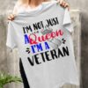 I’m Not Just A Queen I’m A Veteran Crown Name Tags Shirt